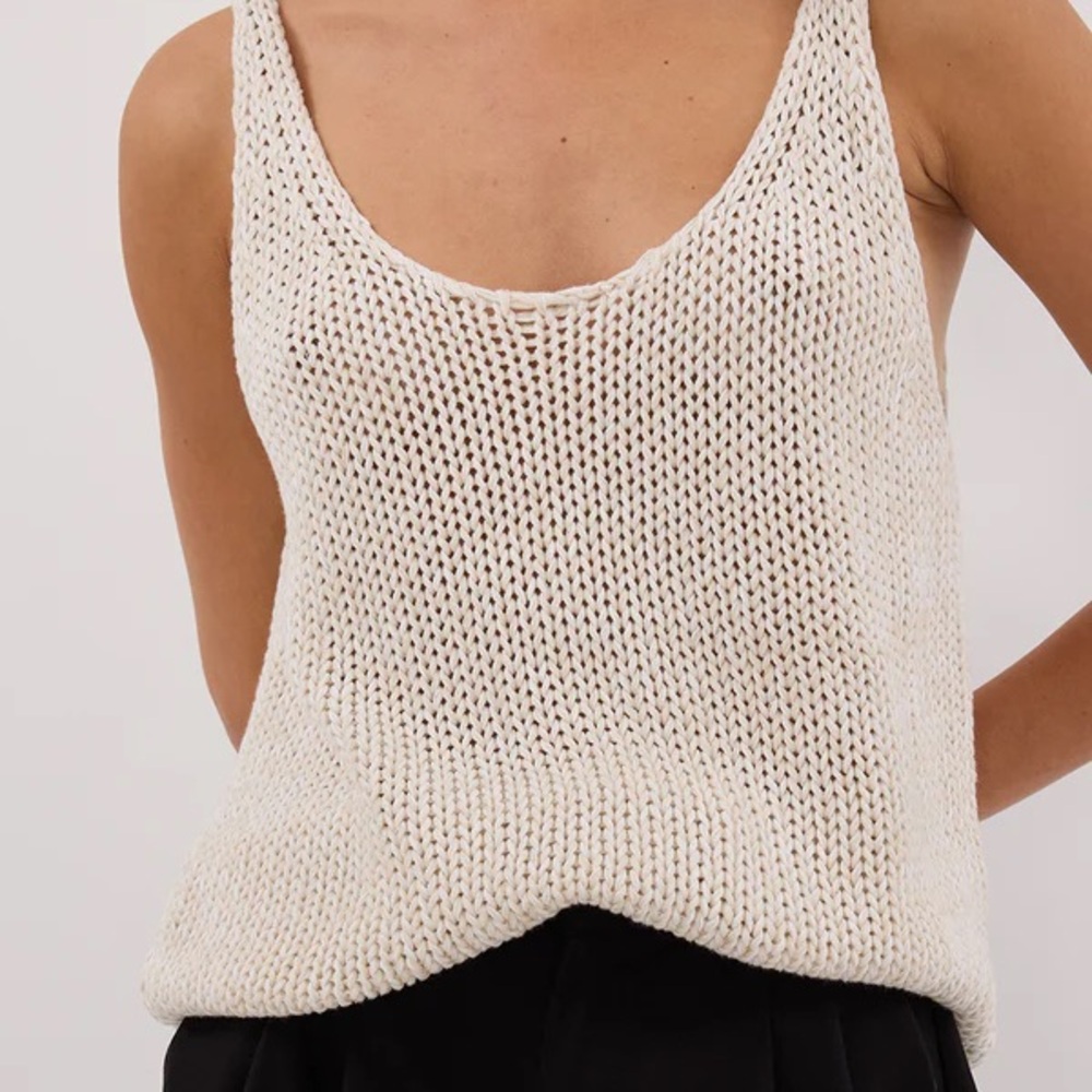 White sweater tank